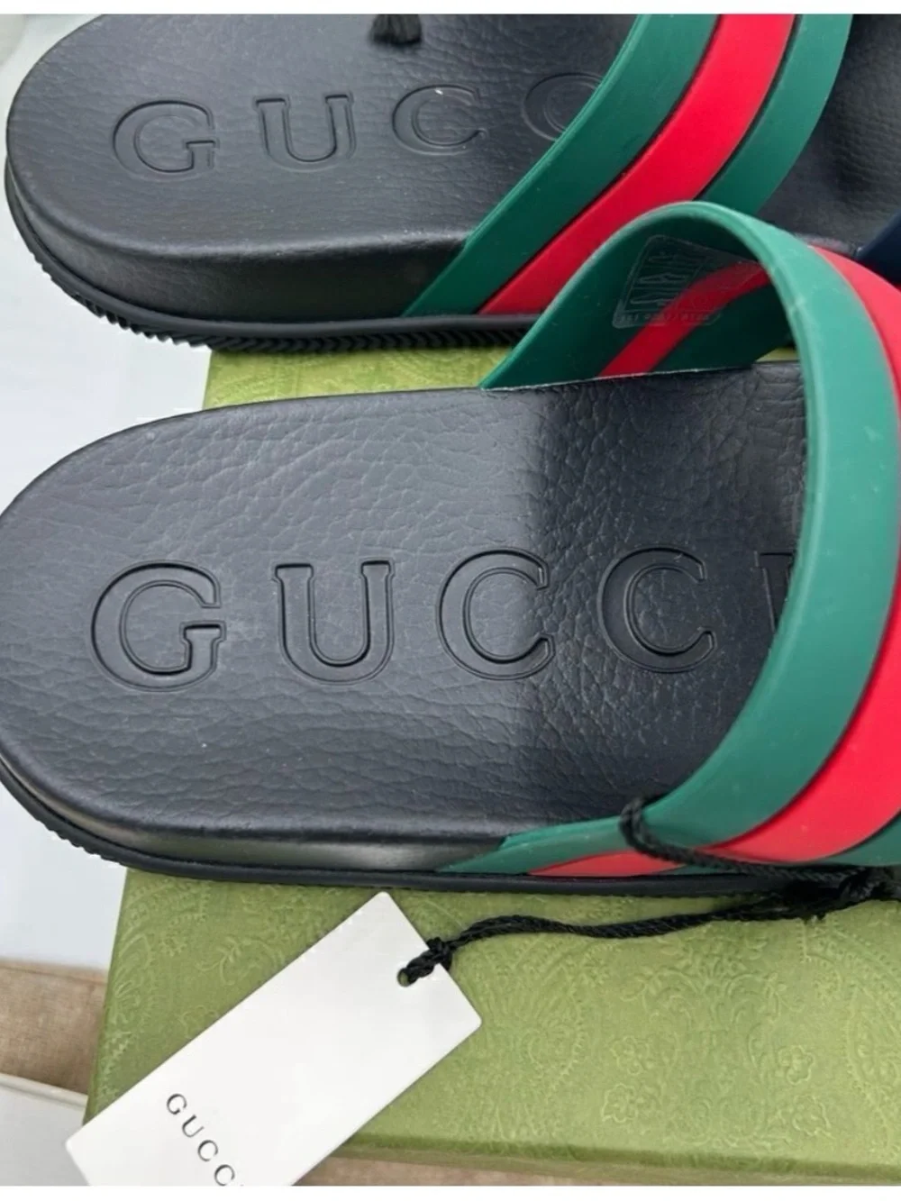 Men's Gucci, Agrado double strap sandals size 11, made in Italy